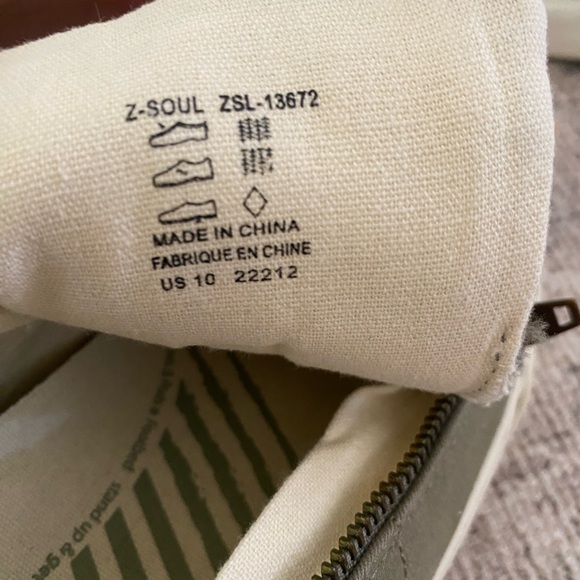 Taos Olive Green Canvas Sneakers - Picture 6 of 6